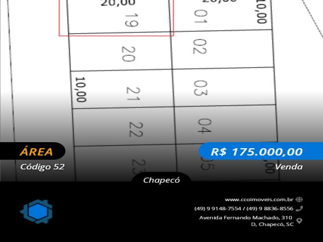#52 - Terreno para Venda em Chapecó - SC - 1